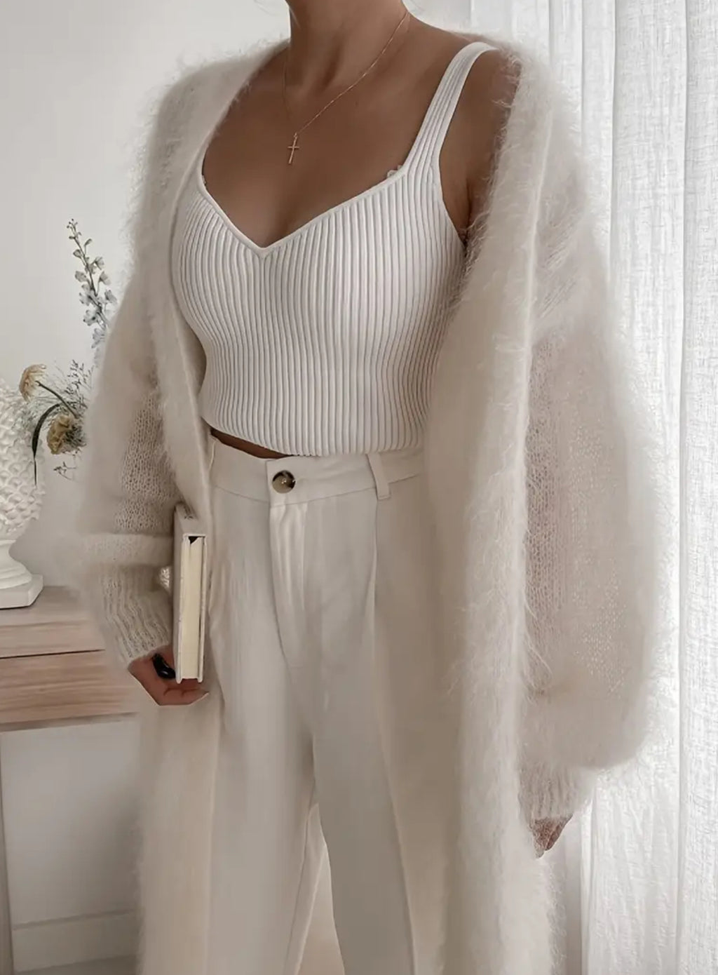 Elegant Soft Longline Maxi Sweater