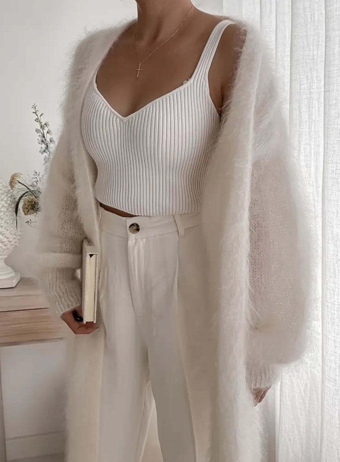 Elegant Soft Longline Maxi Sweater