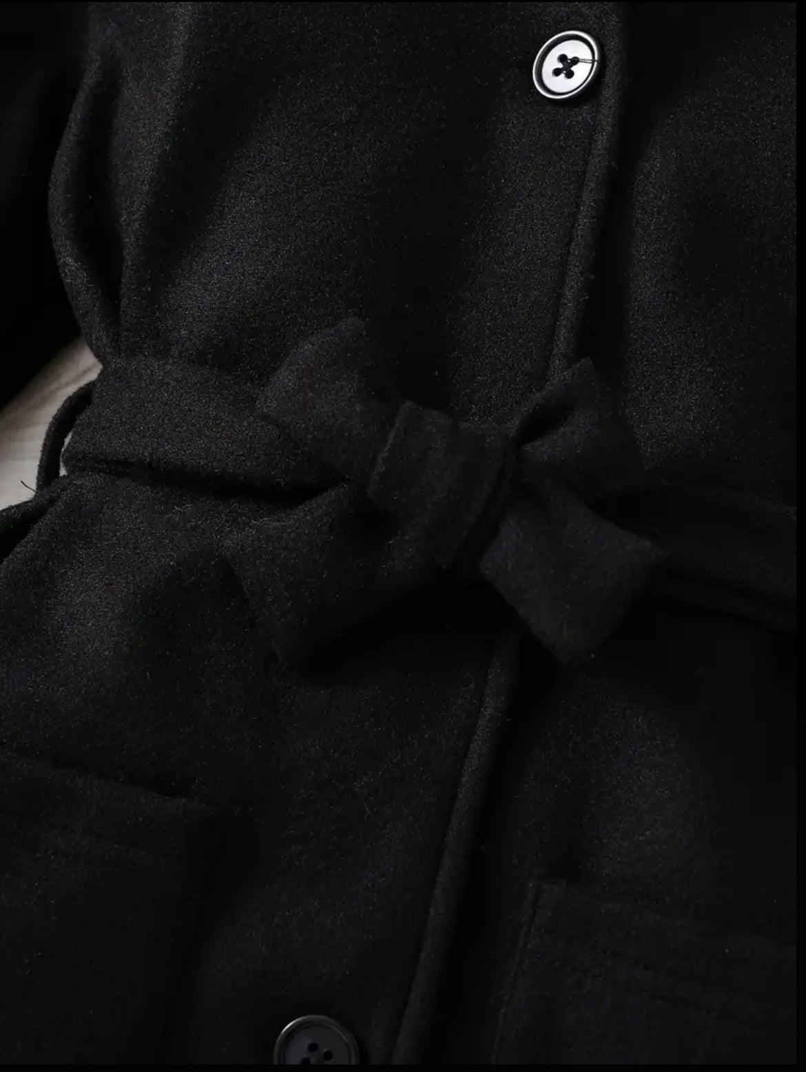 Girls Belted Winter Warm Hooded Coat with Collar - Full-Zip Front & Chest Pocket 