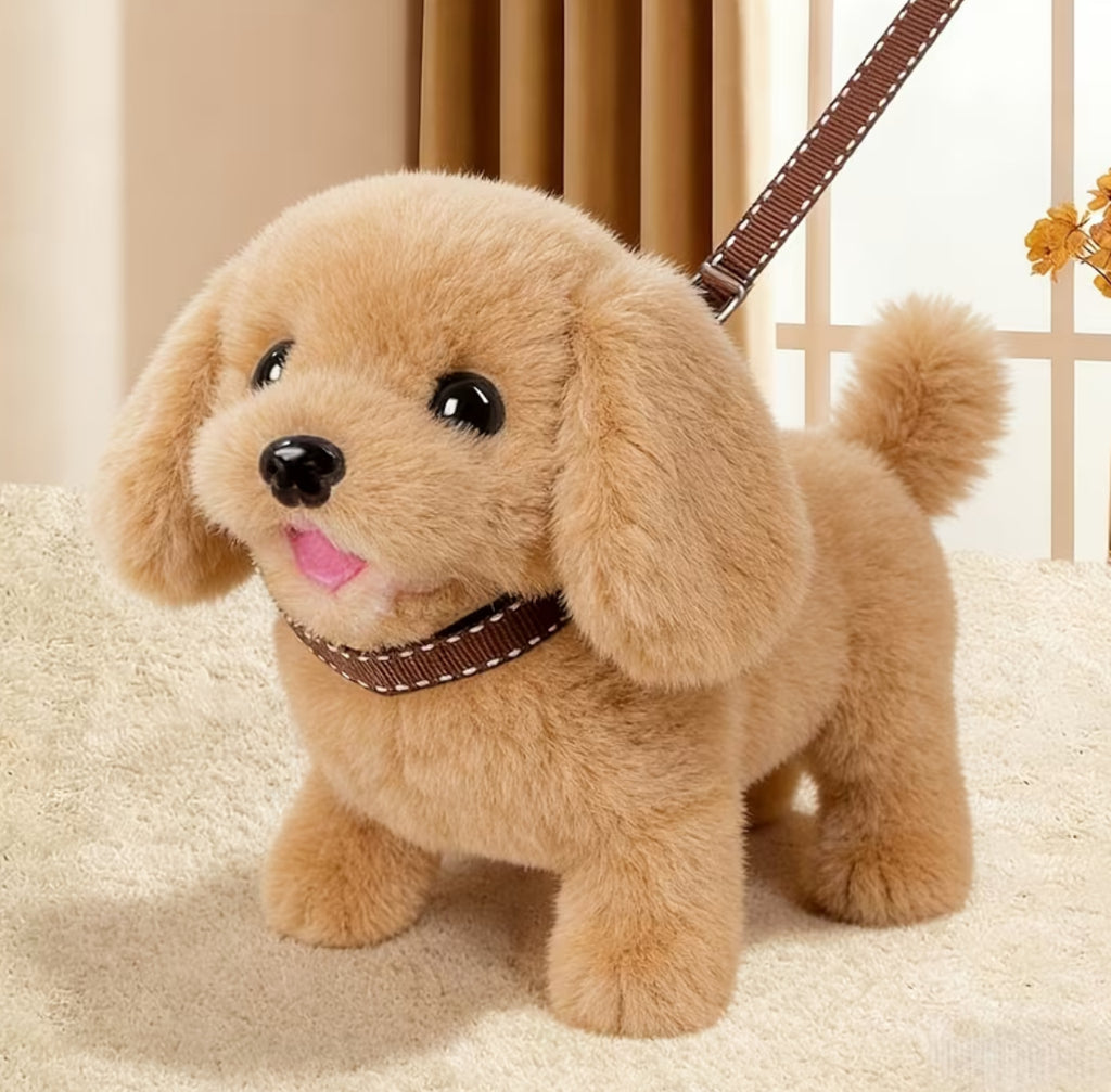 Interactive Golden Retriever Toy Dog | Walks, Barks, and Wags Tail, Battery-Powered (Battery Not Included)