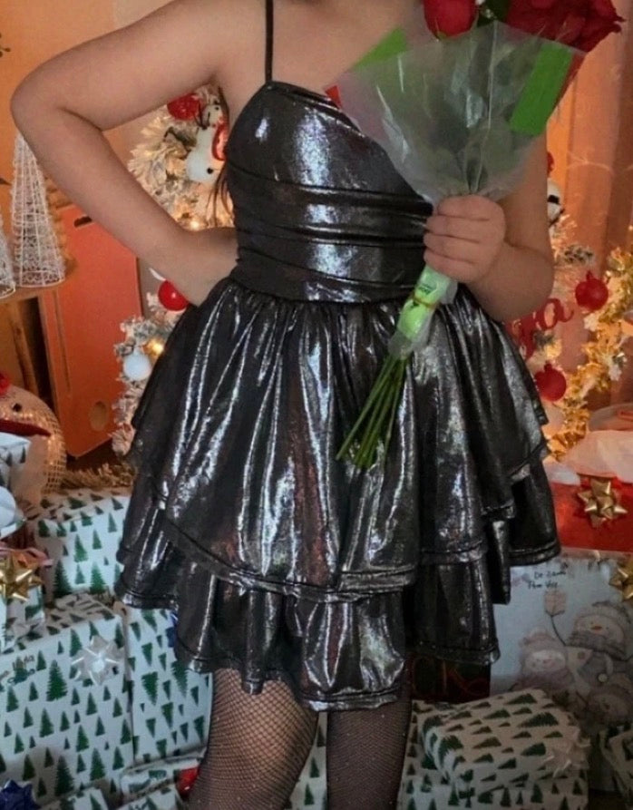 Tween “Fairy” Sparkly Soft Layer Casual Bubble Dress 
