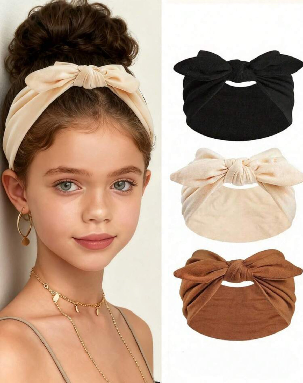 Teens 3pc Set Bowknot Headbands