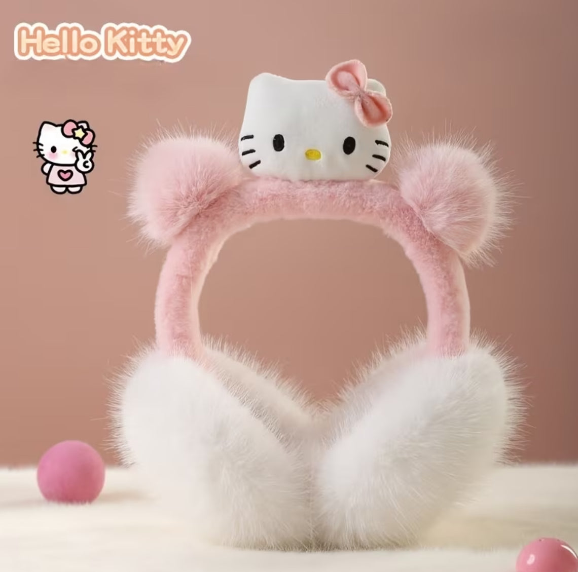 Sanrio Hello Kitty & Friends Foldable Plush Ear Muffs | Lightweight 
