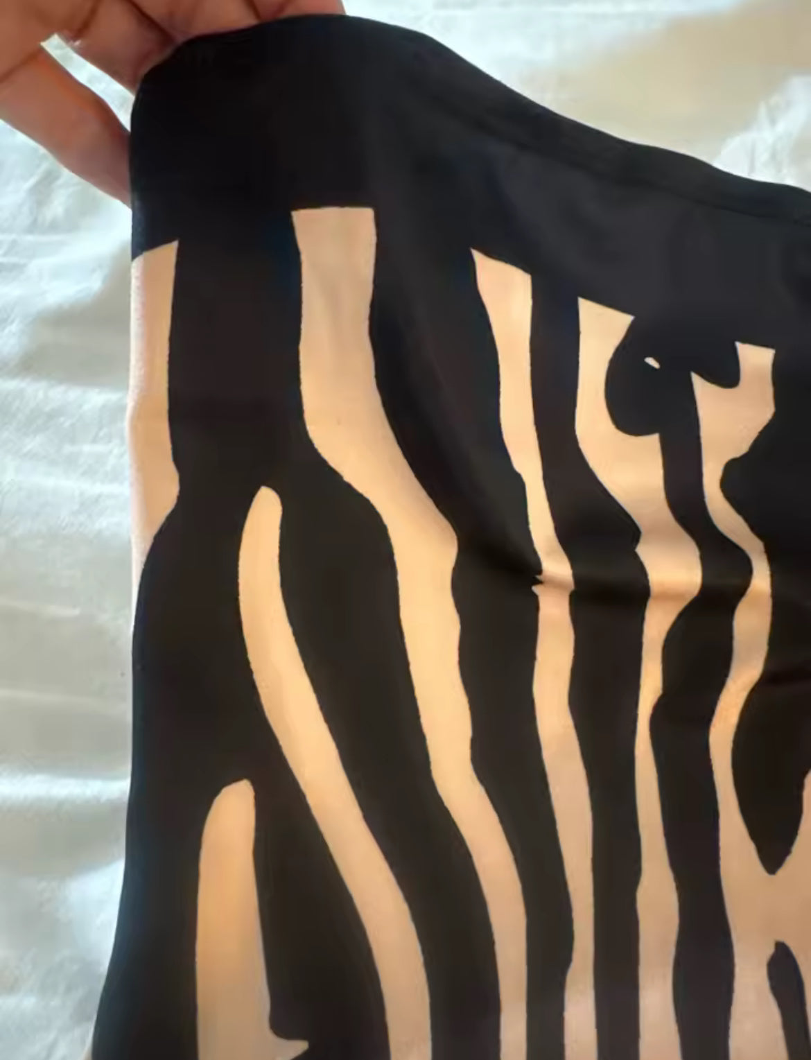 Mini Sexy Zebra Printed Strapless Slim A-Line Dress 