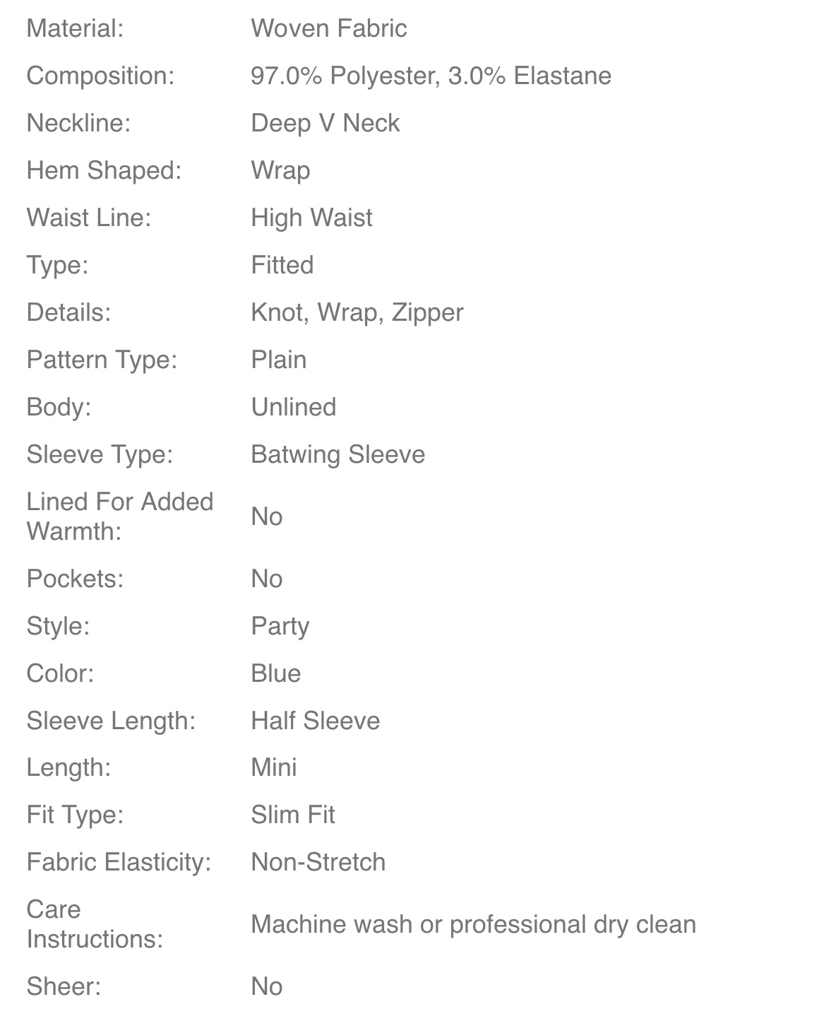 ‘GiGi’ Sexy V-Neck Flared Sleeve Fitted Plus Size Solid Color Dress