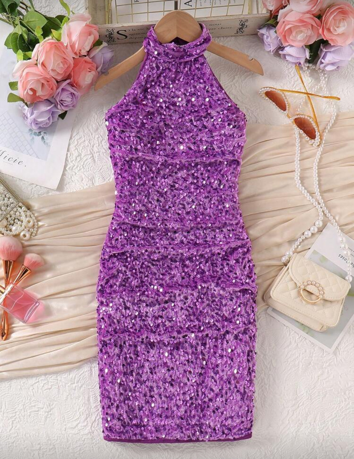 Tween Girls' “Twinkle” Sequin Party Mini Dress
