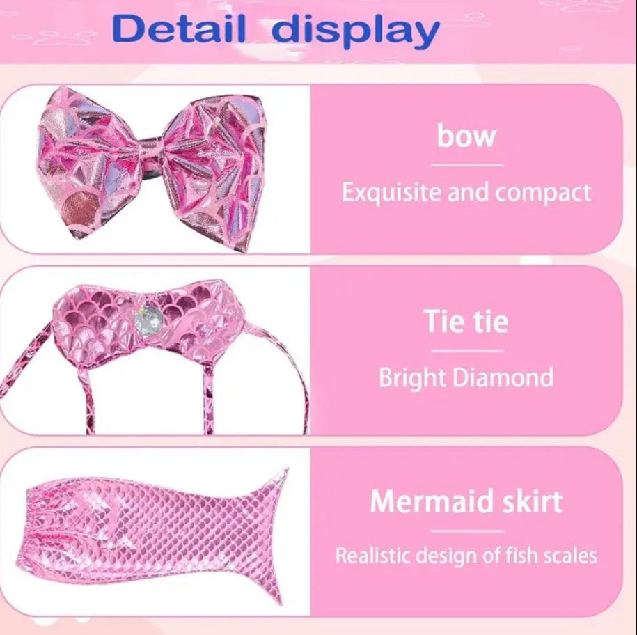 Pet Mermaid Bathing-Suit Costumes | Knit Elastane Fabric, Pullover Style