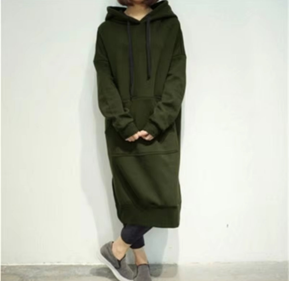 Dress Hoodie Plus Size Women's hoodie long sleeved dress